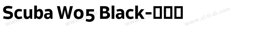 Scuba W05 Black字体转换